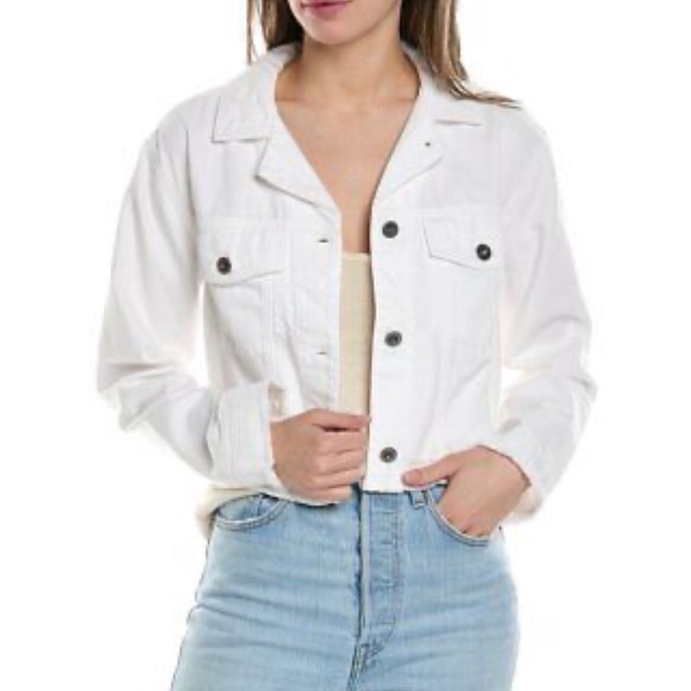 Bella Dahl Billie - Cropped Jacket - White size S